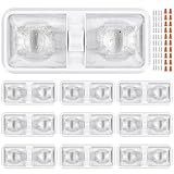 BLAUESGAS 10 Packs RV Lights Interior 12V Led 8W Ceiling Double Dome Camper Light 600 Lumen Brightness Lights Fixtures for RV Camper Trailer Boat Car, Natural White 4000-4500K, 48 X 2835 SMD LED