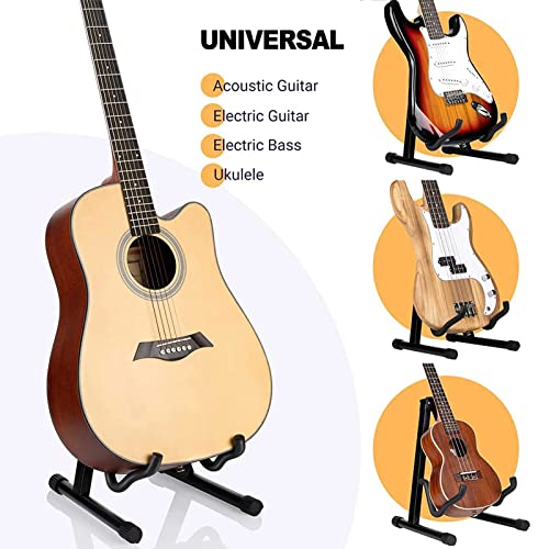 VEDUSA Support de Guitare Sol Universel pour Guitares acoustiques et électriques – Stand Portable de Guitare pour… - Les Beatles, Paul McCartney, John Lennon, RIngo Starr, George Harrison VEDUSA Support de Guitare Sol Universel pour Guitares acoustiques et électriques - Stand Portable de Guitare pour… – Image 6