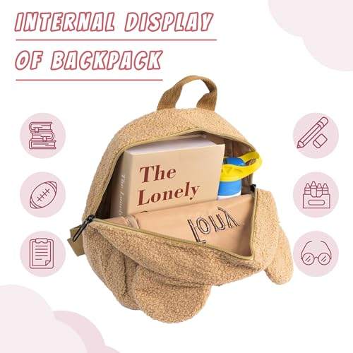 Customized Furry Backpack, Personalized Toddler Backpack for Girls with Embroidery Name, Birthday Christmas Gifts for Boys4