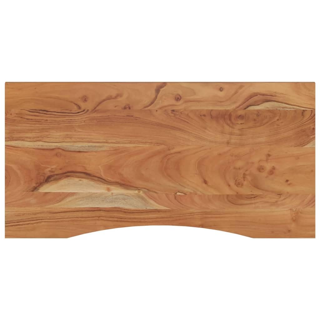 vidaXL Tablero de Escritorio Rectangular, Superficie de Mesa, Tablero de Trabajo Comedor, Superficie para Oficina, Madera de Acacia 120x60x2,5 cm