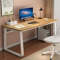 Amazon | エグゼクティブコンピュータデスク、書籍、キーボード、書類