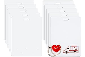 10 Pieces Sublimation Badge Buddy Pin Holder for Nursing Pins and Blank Badge Buddy Tags