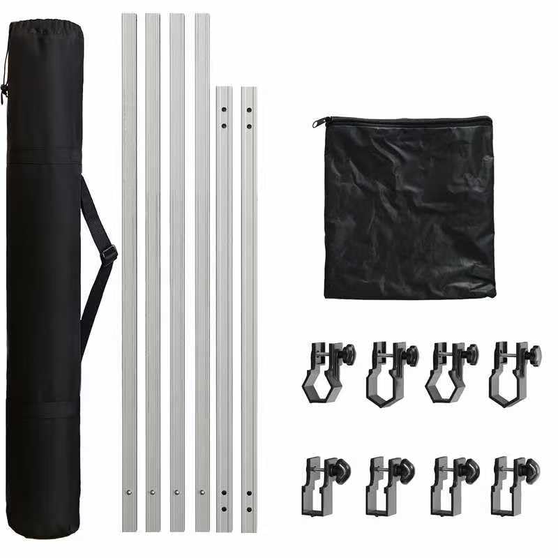 Universal Sunshade Tent Crossbar,Suitable for 10X20,10X15,10X10 pop-up sunshades,with Frame connectors,10 Foot Universal Crossbar,Crossbar only (30 mm Square clamp + Crossbar)