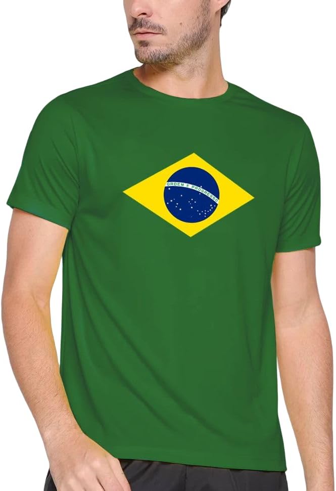 Camiseta Camisa do Brasil Adulto Masculina Feminina 100% Algodão