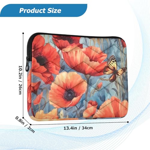 Funda para portátil 13-14 pulgadas con diseño vintage y tela resistente al agua miniatura 3