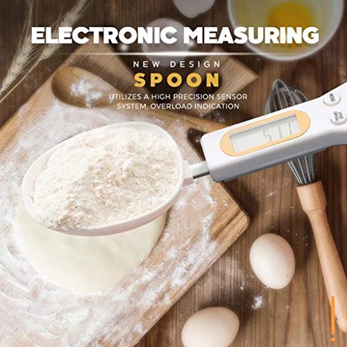 Balança de alimentos portátil LCD digital medidora colher de grama eletrônica de peso de escama de c