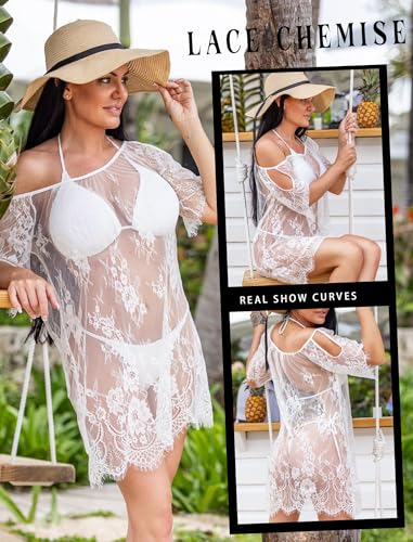 Avidlove Women Chemises Lace Smock Lingerie Mini Babydoll S-4XL3