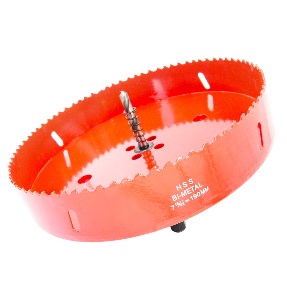 Hole Saw Drill Bit LAIWEI HSS Hole Cutter with Arbor for Wood,PVC Board