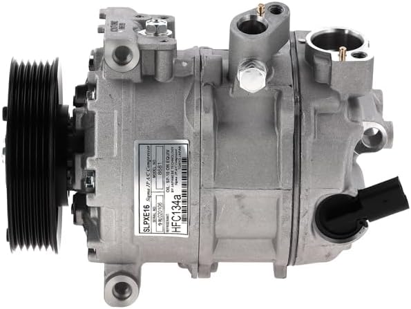 Compresor de aire acondicionado 7SEU16C compatible con Volkswagen Beetle, Jetta Tiguan, Tiguan Wolfsburg, Jetta GLI, Passat, Tiguan Sport &, Tiguan