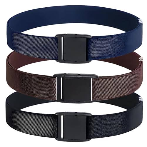 BOSREROY 3 Pcs Kids Adjustable Belts, Denim Waistband With Alloy Buckle, Comfortable And Versatile For School Uniforms And Jeans
