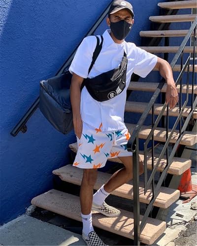 Mesh Printed Graphic Drawstring Fashion Casual Cool Basketball Sports Shorts4