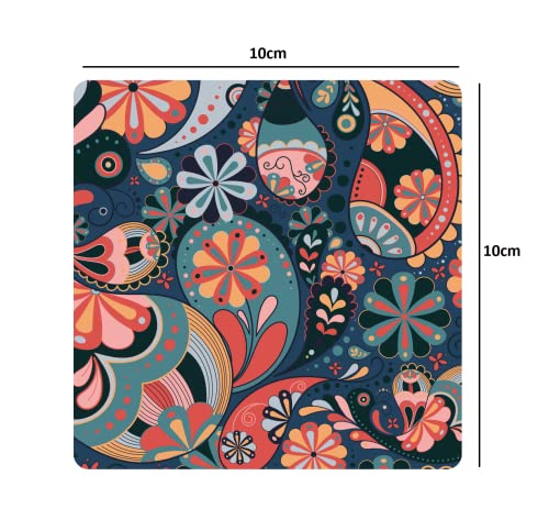 Image of Smartserve MDF Square Coasters Set of 6, 10 * 10 cm
