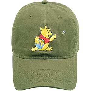 Concept One Disney Winnie The Pooh Dad Hat, Cotton Adjustable Adult Baseball Cap with Curved Brim