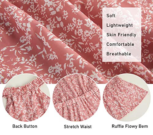 Gevomir Womens Halter Dresses Summer Boho Floral Sundress 2023 Casual Sleeveless Beach Short Dress #TOP5