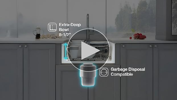 skk._.i☘️ KIBI 27-inch Fireclay Undermount Kitchen Sink | Single Bowl