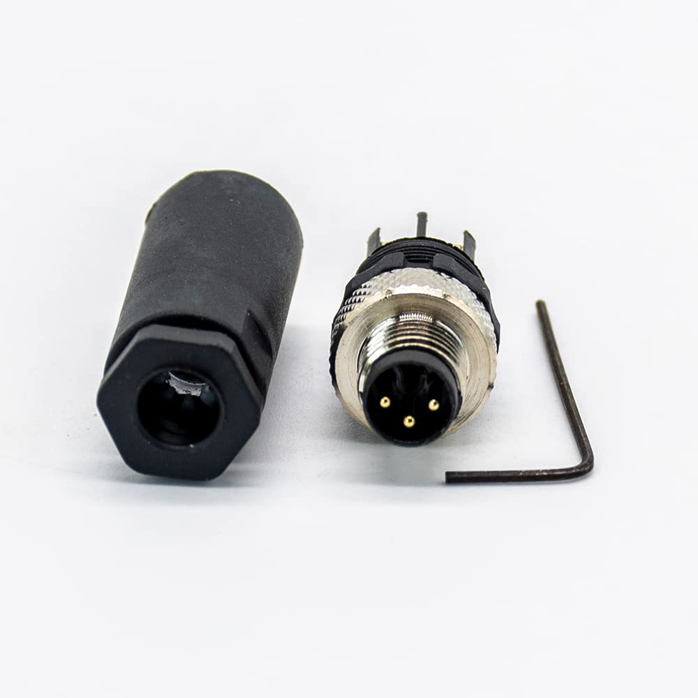 Amazon.com: Elecbee M8 Connector Plug Straight Plastic Shell Screw 