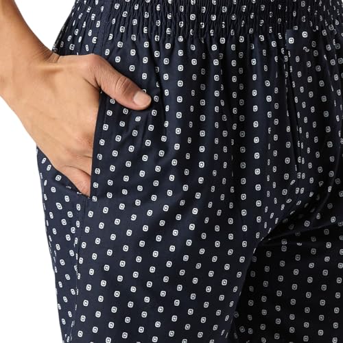 Image of Men's Cotton Printed Regular Fit Boxer Shorts | Soft & Breathable Innerwear | Comfortable Boxers | Lightweight & Stylish Nightwear