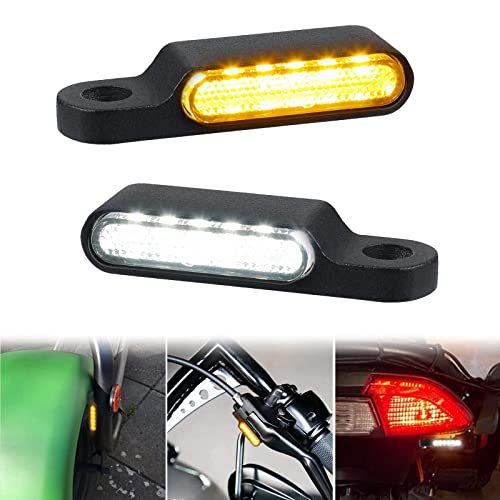 YHTIMIOX ミニウインカー バイク ウインカー led シーケンシャルウインカー LEDウインカー 防水 M8 改装部品 取り付けカンタン ブラック 2色 軽量 ウィンカー 汎用形 省エネルギー