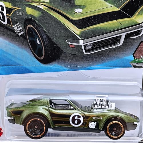 Image of Hot Wheels 68 Crovette Gas Monkey Garage HW Dream Garage Ages 3 and Up 134 /250 (Green)