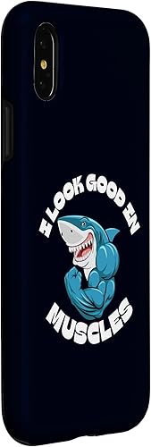 Miniatura 6 de iPhone 1212 Pro I Look Good in Muscles Shark Funny Gym Fitness Workout Lift Case