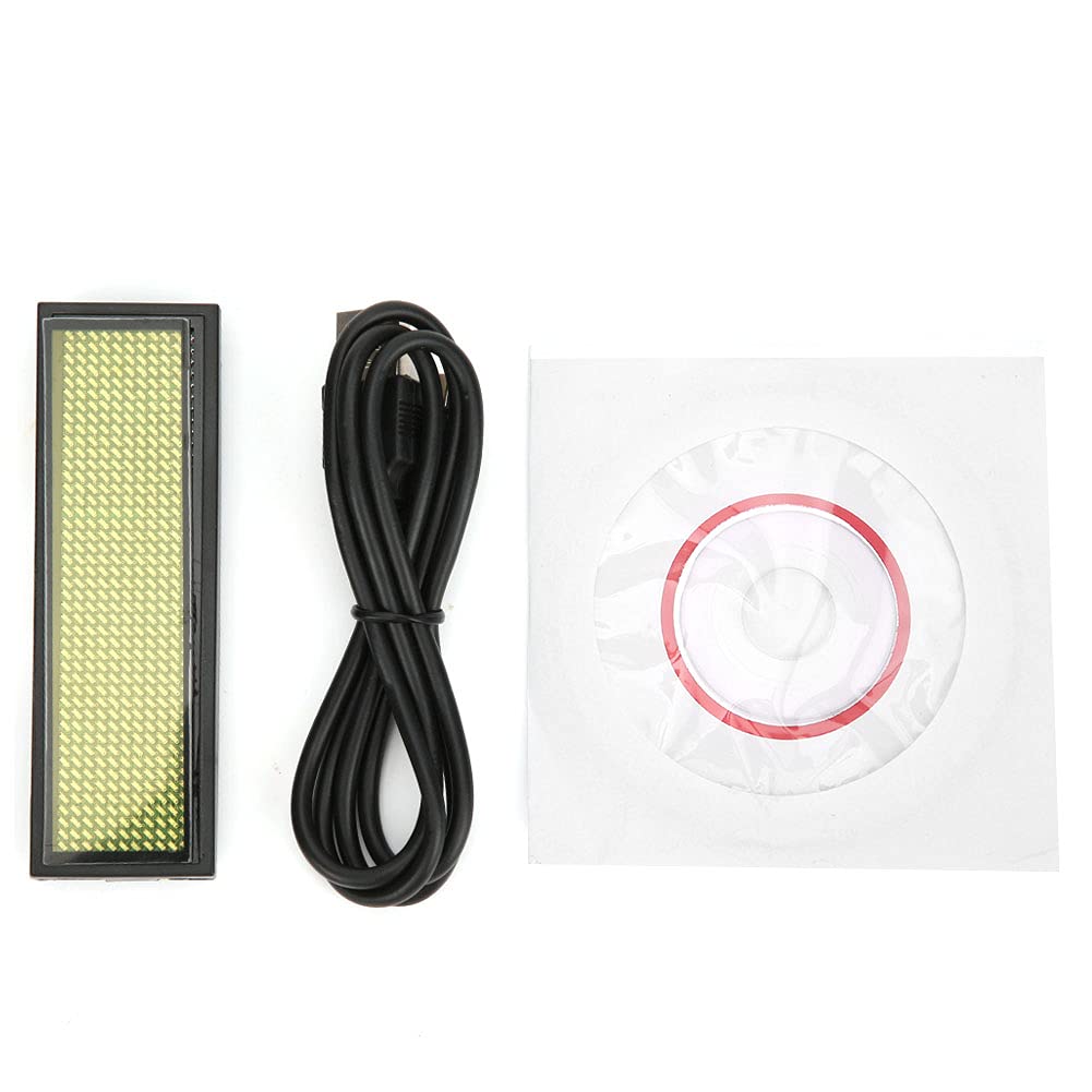 Mini LED Digital Name Badge,Scrolling Name Message Tag Badge Sign(yellow)-picture-12