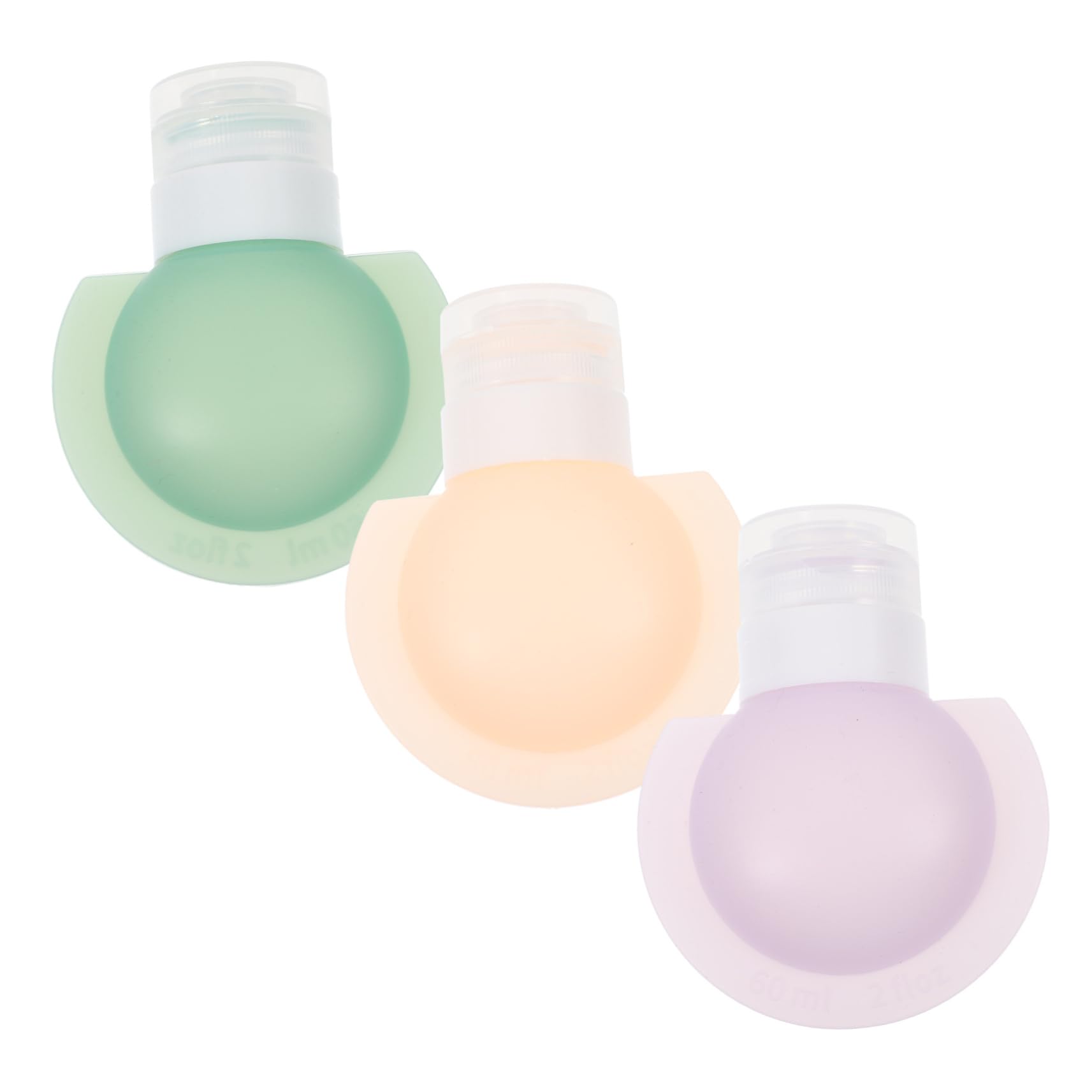 BESTYASH 5 Set Bottiglie Viaggio Silicone Ricaricabili Contenitori Per Shampoo E Lozioni Impermeabili E Compatti Per Cosmetici E Toiletries Viaggio 3 Pezzi*5