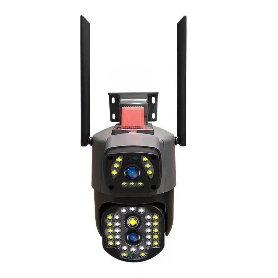 ElektroWelt CCTV Camera, Full HD WiFi 5MP PTZ Dual Night Vision, Siren, Motion Tracking, IP66, 2-Way Security Camera (128 GB, 2 Channel)-image-16
