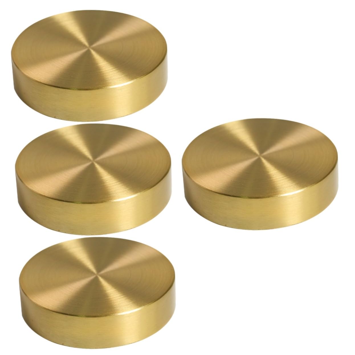 4pcs Chinese Brass Paperweight Solid Design for Office Use Heavy and for Calligraphy and Painting Elegant Desktop Decor