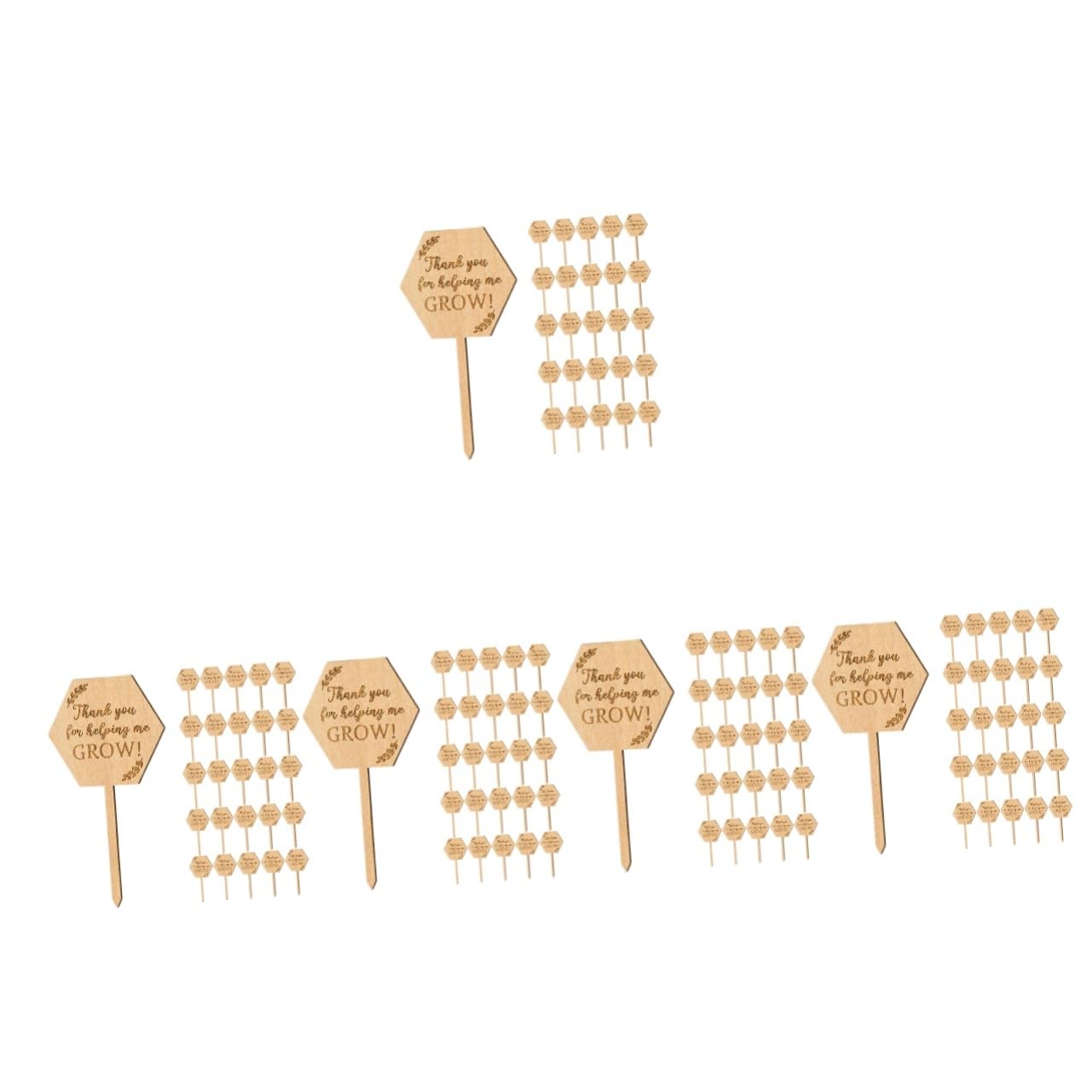 ibasenice 5 Ensembles Étiquette En Bois Étiquettes De Pépinière De Jardin Étiquettes De Plantes De Pépinière Toi Nom Pour Étiquettes De La Pot De Fleurs Étiquettes De Semis 40 Pièces * 5