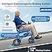 Electric Wheelchairs for Adults Foldable Lightweight at Only 33lbs, 500W Dual Motors Motorized Wheelchairs for Seniors, All Terrain Travel Powered Wheel Chairs, Support 250 lbs, Blue
