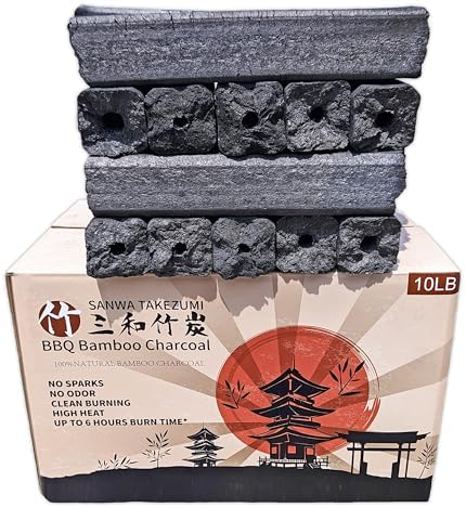 BBQ Bamboo Charcoal - Premium 100% Natural Chemical-Free Smokeles...