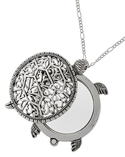 Artisan Owl RET364 Sea Turtle Magnifier Magnifying Glass Sliding Top Magnet Pendant Necklace thumb #1