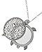 Artisan Owl Sea Turtle Magnifying Glass Sliding Top Pendant Necklace, 30