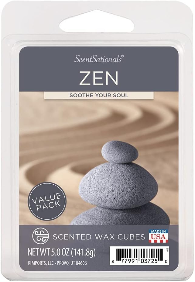 Scentsationals Wax Melts, Wax Cubes Strong Scent Zen