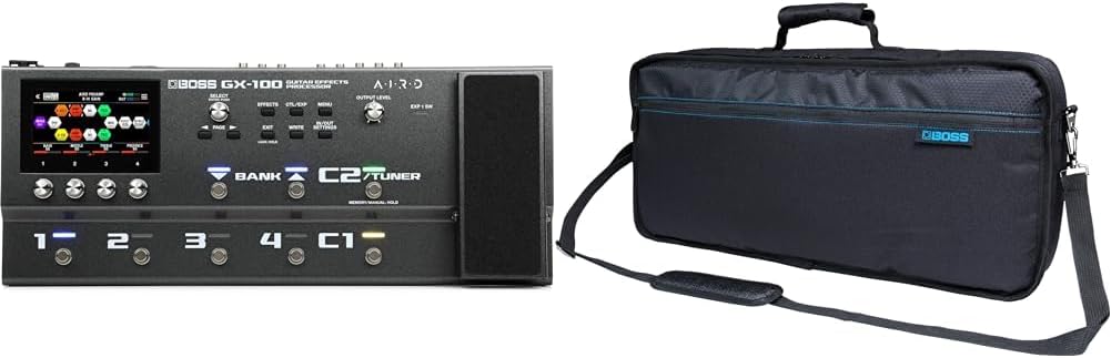 Boss GX-100 Guitar Multi-effects Pedal & Carry Bag for GT-100 Amp/Effects Processor (CB-GT100)
