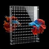 Aquarium Divider Clear 10/15/20 Gallon Fish Tank Divider with Suction Cups (10 Gallon)