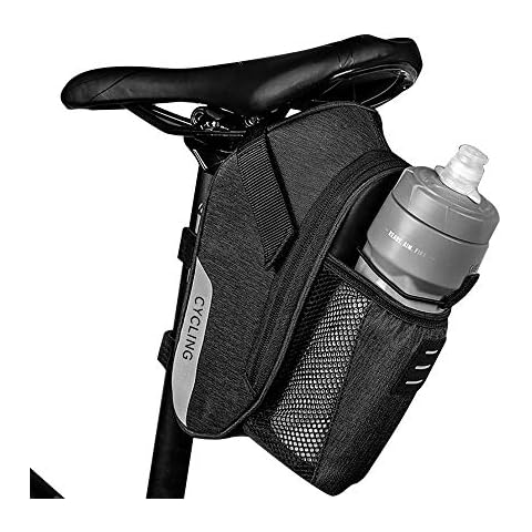 OIZEN Bike Saddle Bag 1.8L Bicycle Saddle Bag Seat Post Storage Tail Pouch Cycling Road Bike Rear Pannier Road Bike Bag Bike Water Bottle Holder MTB Cover