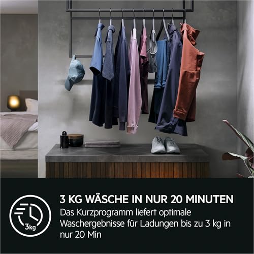 AEG Waschmaschine Toplader, 40 cm, Testsieger Stiftung Warentest, 6 kg, Serie 7000 ProSteam-Dampf-Programm – Weniger Bügeln & mehr Frische, Mengenautomatik, Inverter Motor, 1200 U/min, LTR7A70260