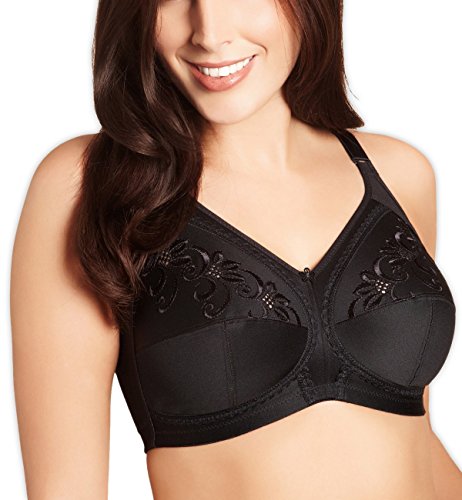Image of Marks & Spencer Total Support Embroidered Full Cup Bra C-H T338020BLACK (38DD)