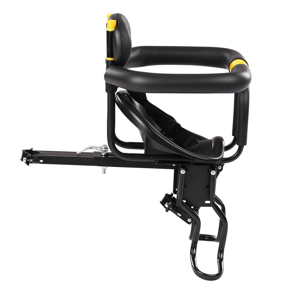 Gecheer Seggiolino per Bici per Bambini, Seggiolino per Bici da Montaggio per Bambini, Sedile Anteriore per Bambini, Adatto per Bambini da 8 Mesi a 7 Anni Sotto i 25 kg