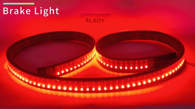 47" Truck Tailgate LED Light Bar - Triple Row Red/White/Amber Lights, IP67 Waterproof - View #9