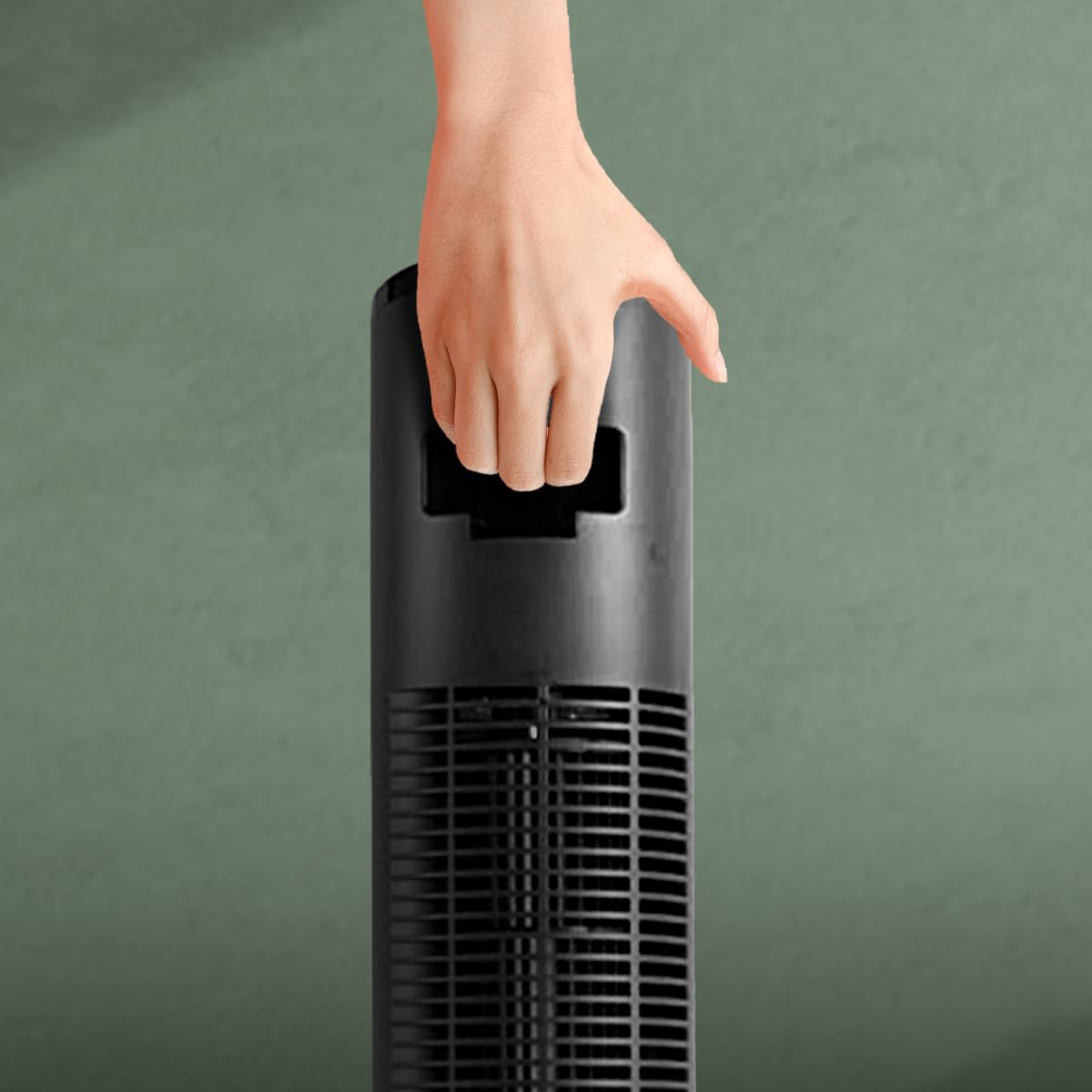 Cecotec - Ventilatore a torre EnergySilence 8150 Skyline da 106 cm, 55W, Telecomando, display LED, 3 velocità, 3 modalità, oscillazione a 80º e timer 12h