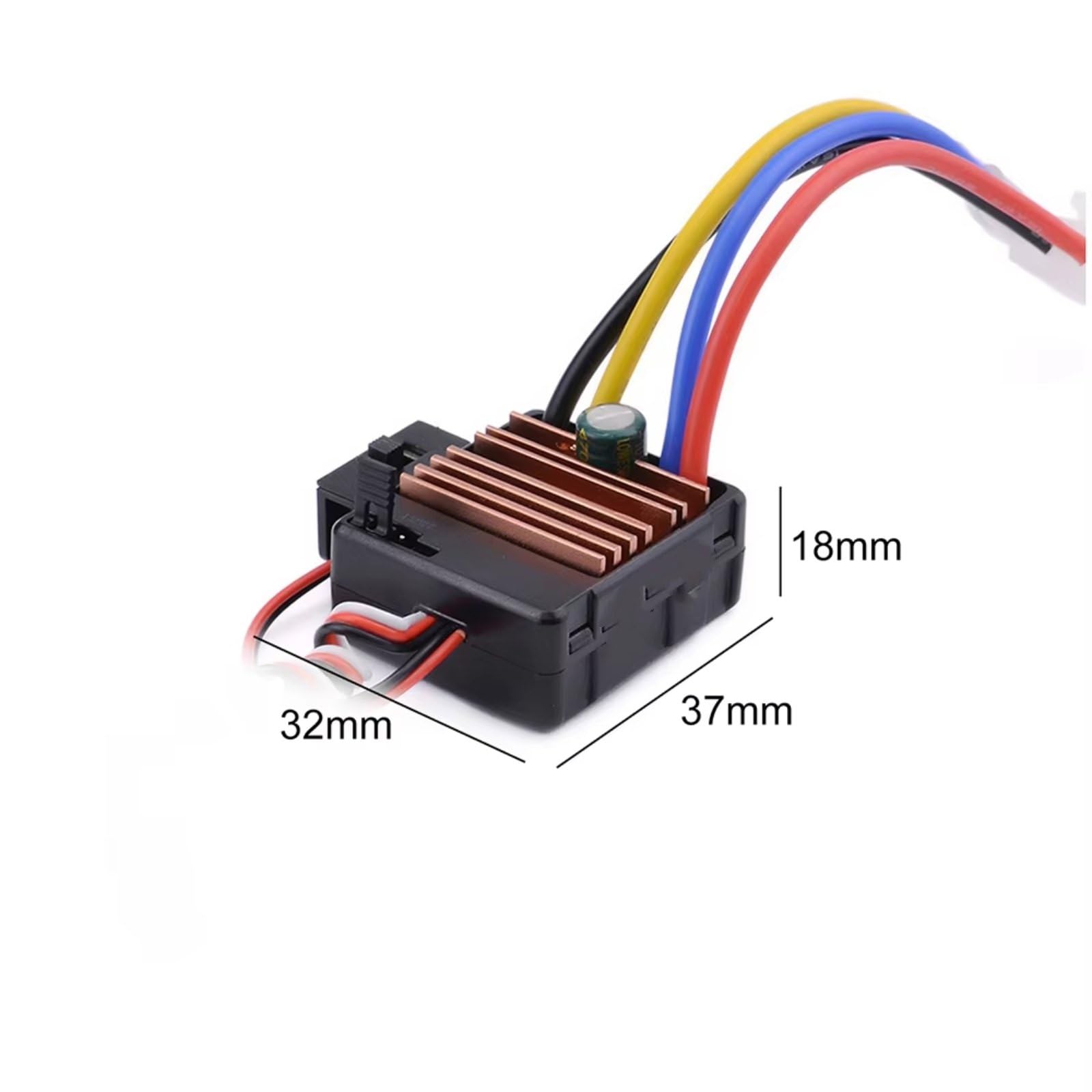 Per Tamiya Per Redcat Per Traxxas Per Wltoys 12428 1/10 60A ESC Regolatore Di Velocità Elettronico A Spazzole Per Auto RC Motore 540 550 RC ESC