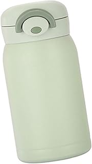 SPYMINNPOO Botella Aislada de Acero Inoxidable, Aspiradora Portátil para Deportes Al Aire Libre, Uso Diario con Diseño único, Color Verde Claro (200ML)