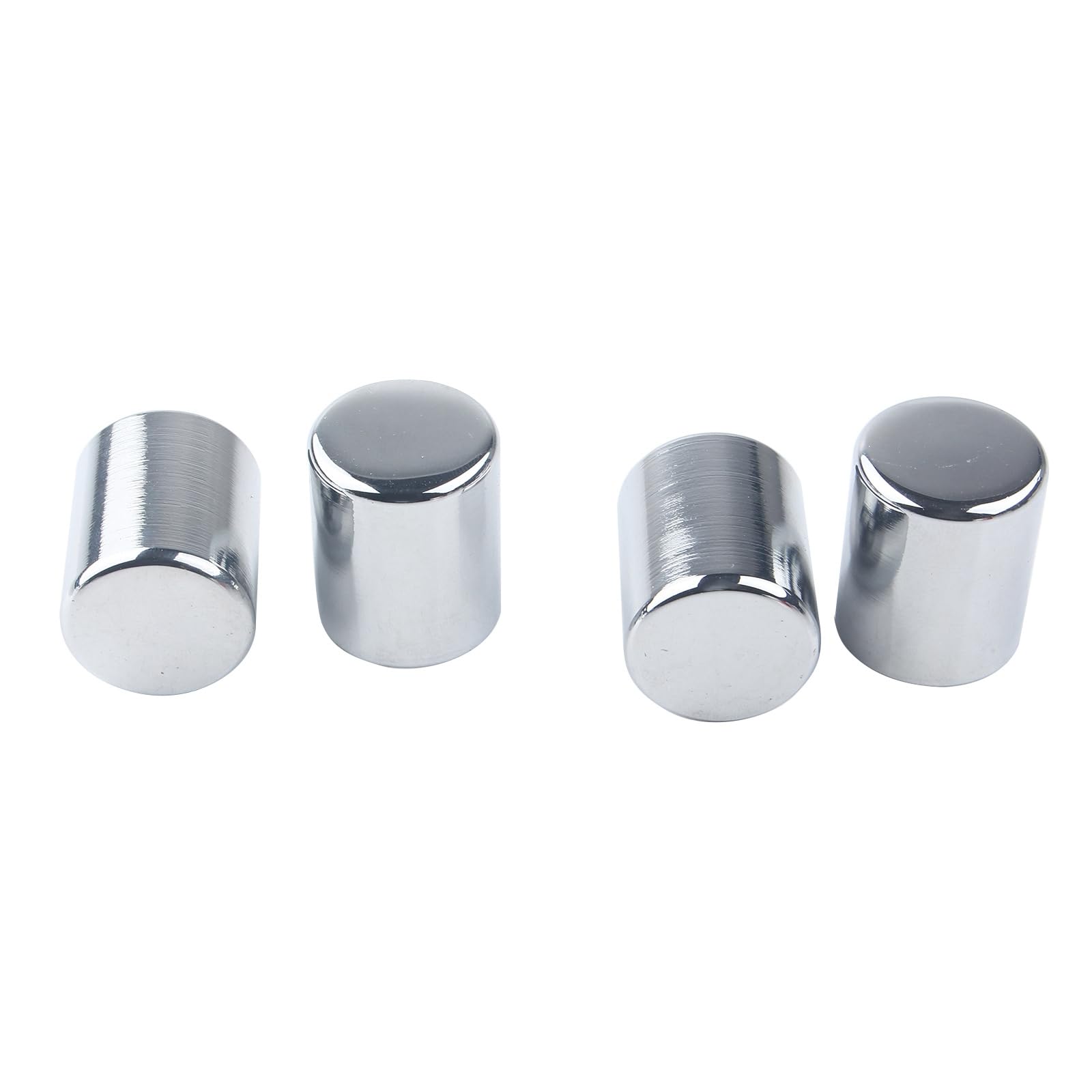 Kit de 4 caches de quincaillerie d'accueil amovibles à 4 points pour Harley Davidson Touring Street Glide Electra Glide Road Glide Road King (Chrome)