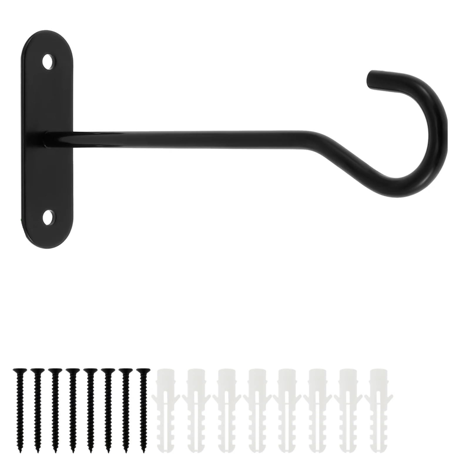 HUWOYG 4Pcs Metal Plant Hooks Wall-Mounted Hanging Basket for Bird Feeders Planter Lanterns Wind Chimes for Plants