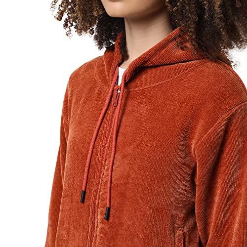 Image of Campus Sutra Women's Cotton Hooded Neck Sweatshirt
