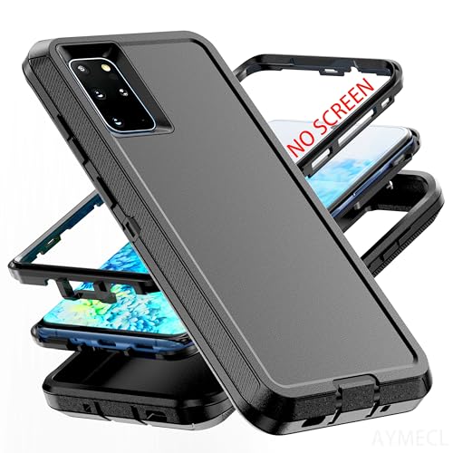 AYMECL for S20 Plus Case [Military Grade] 3 in 1 Heavy Duty Full Body Shockproof Protection Phone Case for Samsung Galaxy S20+ 5G 6.7 inch Black