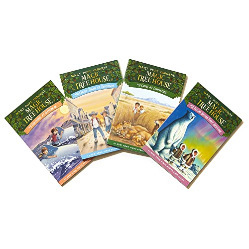 Magic Tree House Boxed Set, Books 9-12: Dolphins at Daybreak, Ghost Town at Sundown, Lions at Lunchtime, and Polar Bears Past Bedtime - Image 4