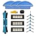 Kit d'accessoires MIKONG pour robot aspirateur Cecotec Conga Excellence 3090 Pièces de rechange 14 Packs Brosse principale et filtre et brosse latérale et chiffon de vadrouille et roue avant